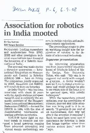 Association for robotics