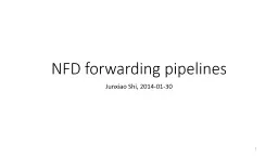 NFD forwarding pipelines