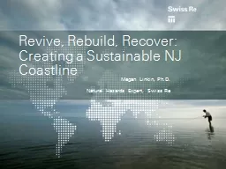 Revive, Rebuild, Recover: Creating a Sustainable NJ Coastli