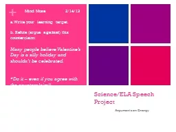 Science/ELA Speech