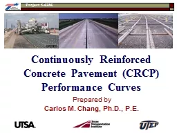 1   Continuously Reinforced Concrete Pavement (CRCP) Perfor
