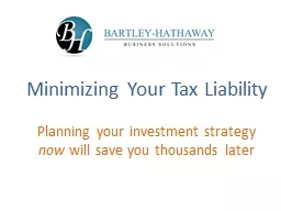 Minimizing Your Tax Liability