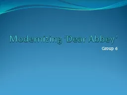 Modernizing ‘Dear Abbey’