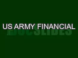 US ARMY FINANCIAL