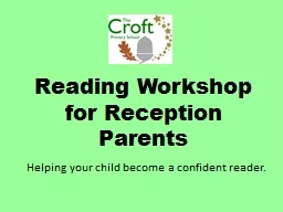 Reading Workshop for Reception Parents