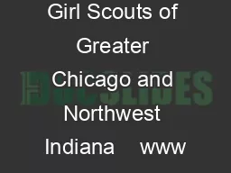 Girl Scouts of Greater Chicago and Northwest Indiana    www