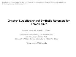 Chapter 1. Applications of Synthetic Receptors for Biomolec