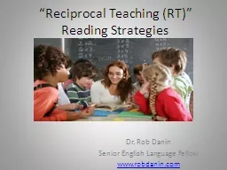 “Reciprocal Teaching (RT)” Reading Strategies