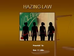 HAZING LAW