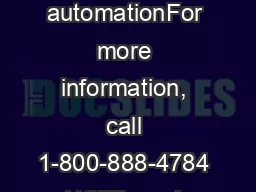 home automationFor more information, call 1-800-888-4784 (4STI) or vis
