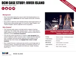 DCM Case Study: river island