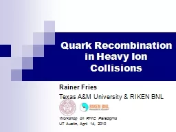 Quark Recombination in Heavy Ion Collisions