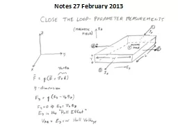 Notes 27 February 2013