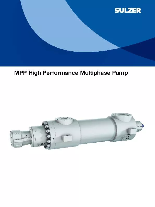 MPP High Performance Multiphase Pump
