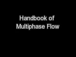 Handbook of Multiphase Flow