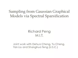 Sampling from Gaussian Graphical Models via Spectral Sparsi