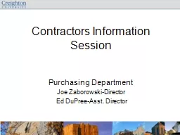 Contractors Information Session