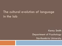 The cultural evolution of language in the lab