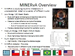 MINERvA Overview