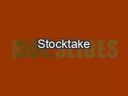 Stocktake