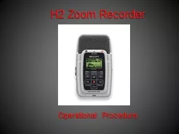 H2 Zoom Recorder