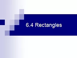 6.4 Rectangles