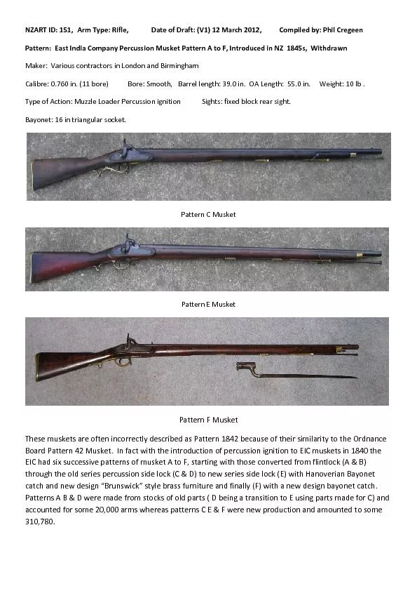 NZART151,Rifle,DateDraft:(V1)Compiledby:CregeenPattern:EastIndiaCompan