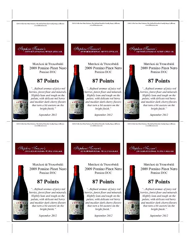 2012 folio fine wine partners the michael mondavi family