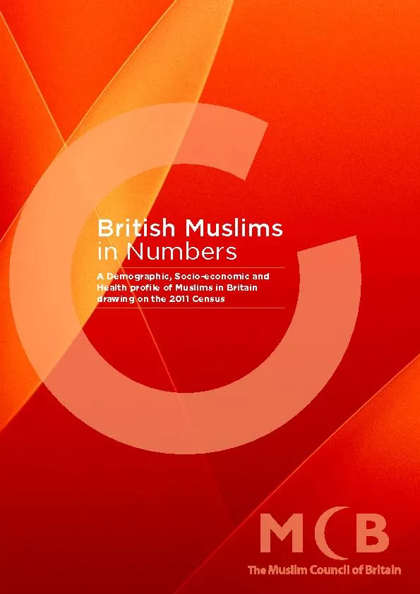 British Muslims in Numbers