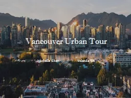 Vancouver Urban Tour