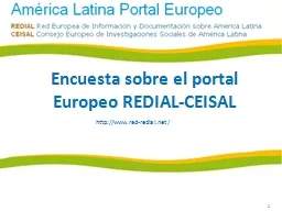 Encuesta sobre el portal Europeo