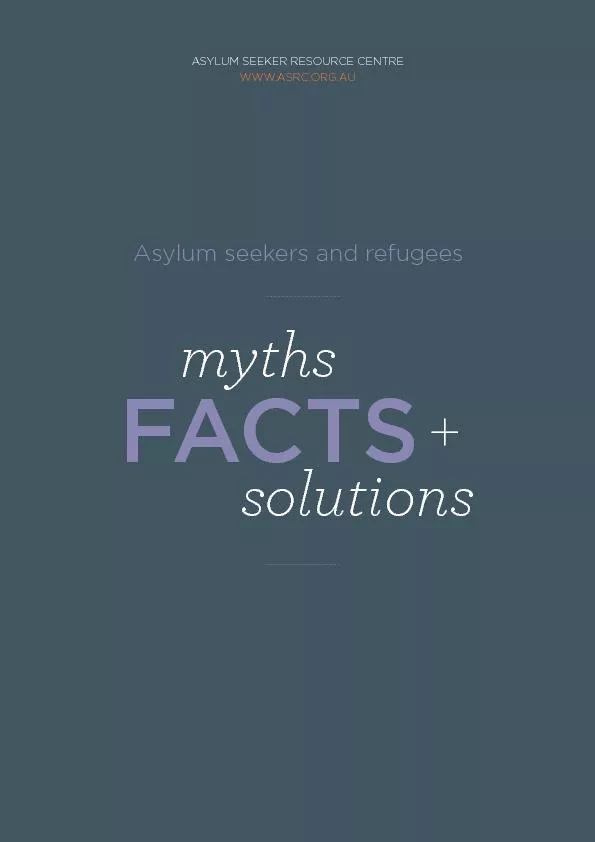 MYTHS, FACTS AND OLUTIONS1
