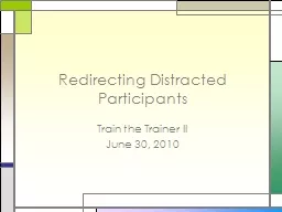 Redirecting Distracted Participants