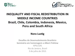Inequality and Fiscal Redistribution in MIDDLE INCOME COUNT