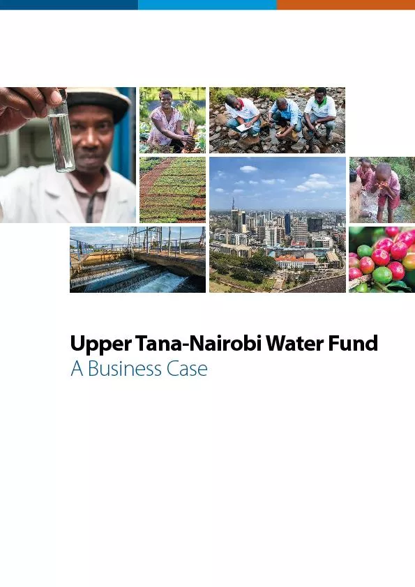 Upper Tana-Nairobi Water Fund A Business Case