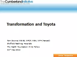 Transformation and Toyota