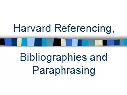 Harvard Referencing,