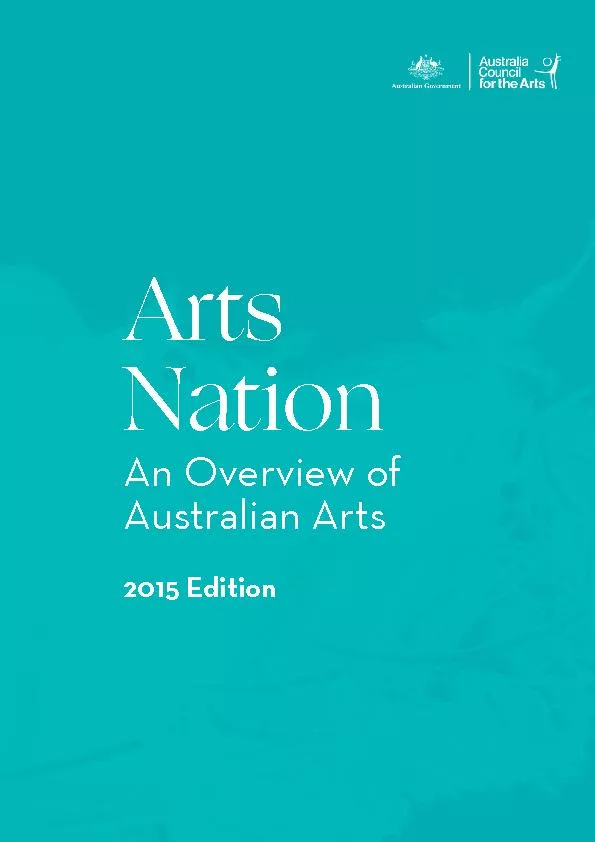 ArtsNationAn Overview of Australian Arts2015 Edition
