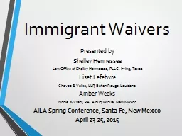 Immigrant Waivers
