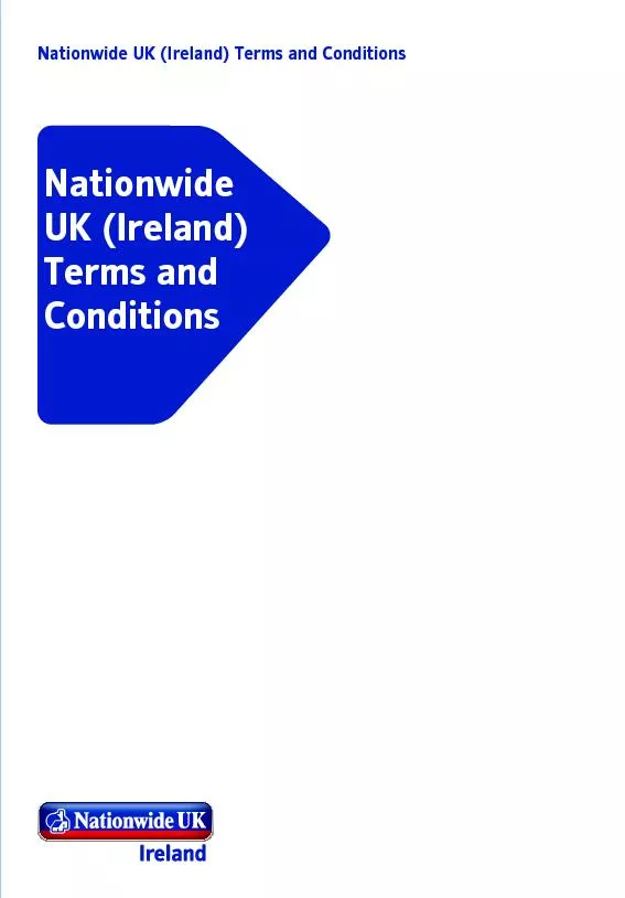 Nationwide UK (Ireland) Terms and Conditions