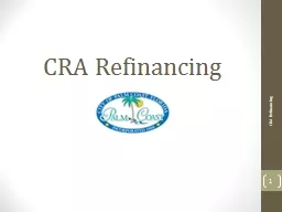 CRA Refinancing