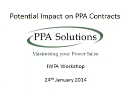 Potential Impact on PPA Contracts