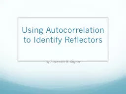 Using Autocorrelation to Identify