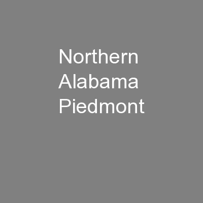 Northern Alabama Piedmont