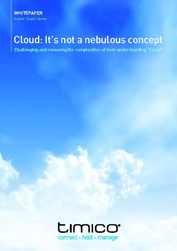 Cloud: It’s not a nebulous concept