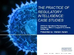 The practice of Regulatory