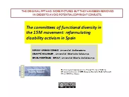 The committees of functional diversity in the 15M movement: