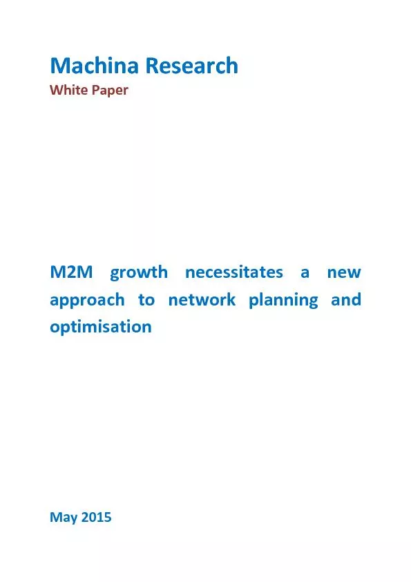M2M growth necessitates a new