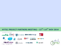 HyTEC Project Partners meeting – 13