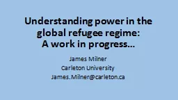 Understanding power in the global refugee regime: